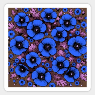 Poppy Flower Sticker